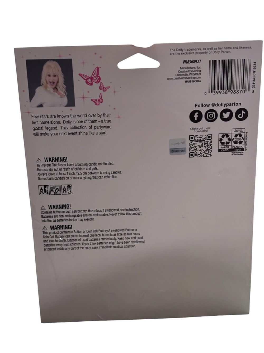 Dolly Parton 9 Piece Party Decorations Set NEW, What Would Dolly Do? - Picture 9 of 15